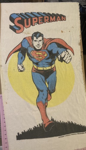 Superman Beach Towel 50”x24” 1975 DC Comics - Picture 2 of 7