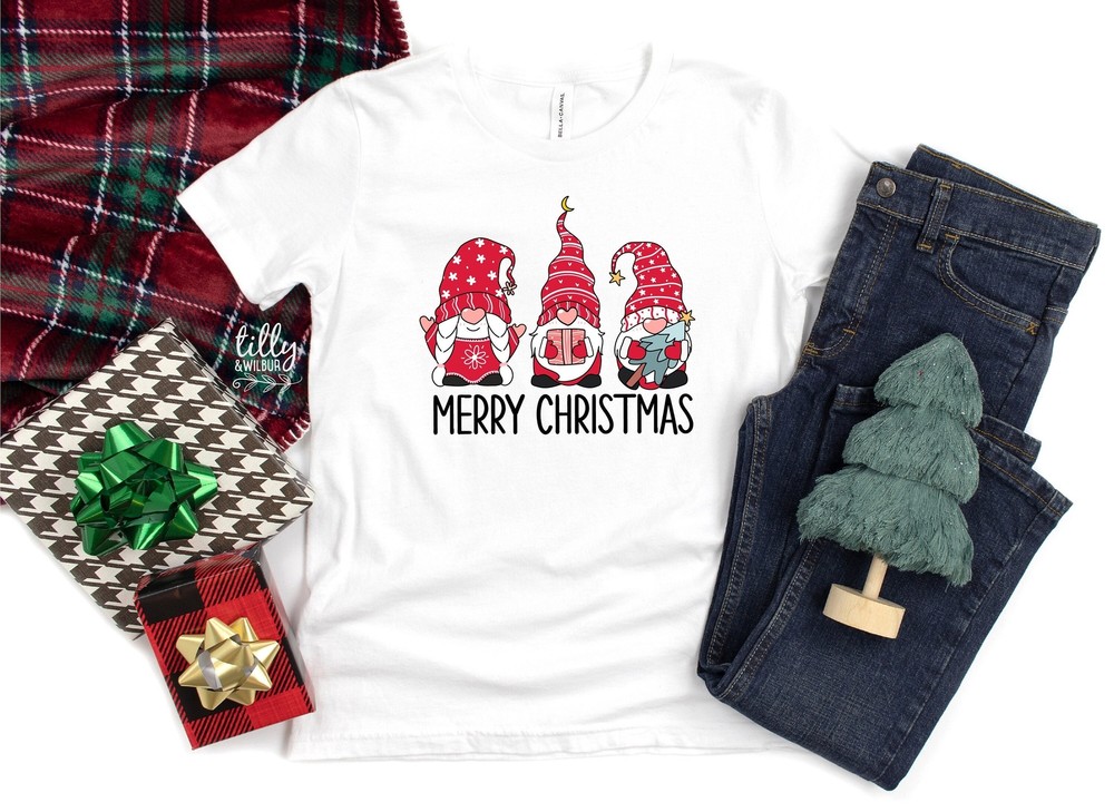 Gnome Merry Christmas Matching T-Shirts, Matching Christmas Shirts, Matching