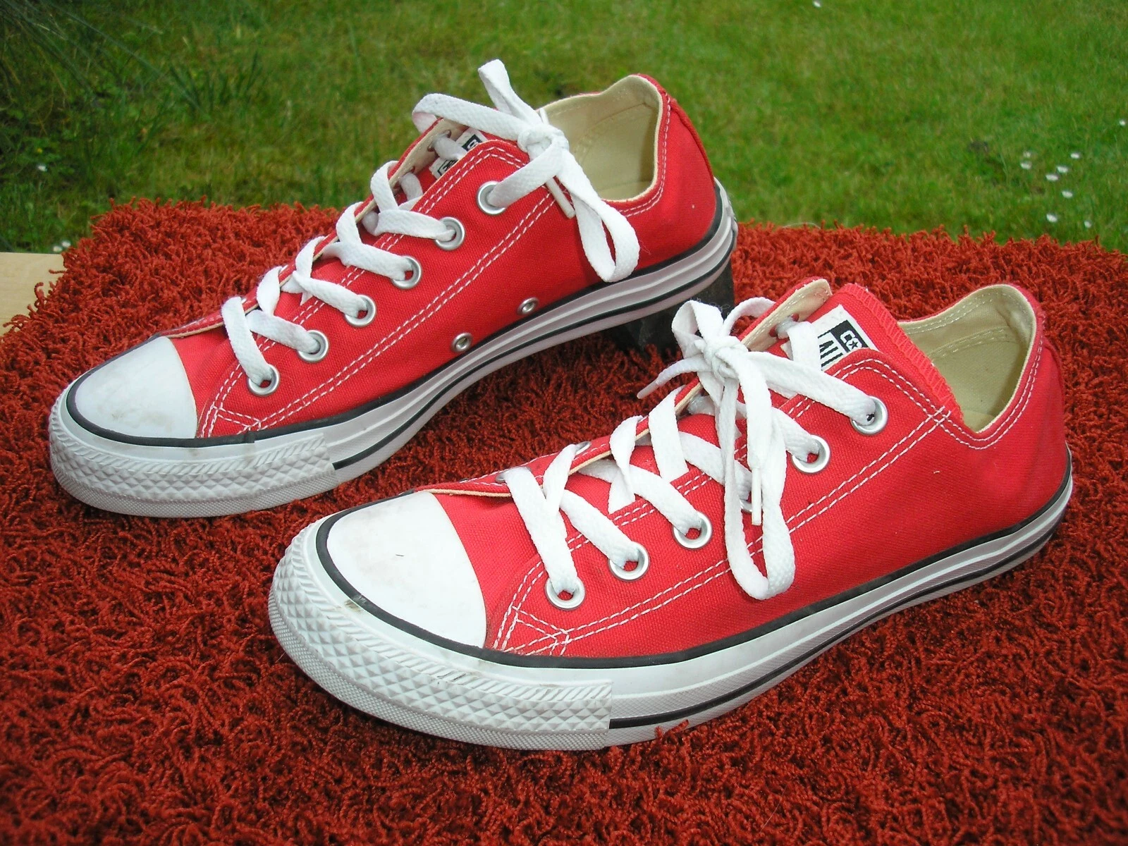 Sneakers originali Converse Chucks Taylor LO numero 39 5 rosse perfette!!!