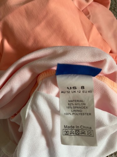 One Shoulder Ruched Ruffle Bathing Suit Size 8 - 第 5/5 張圖片