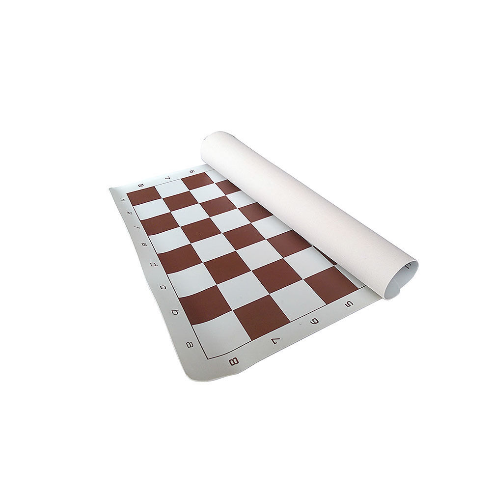 BROWN VINYL TOURNAMENT CHESS BOARD HIGH QUALITY *NEW*