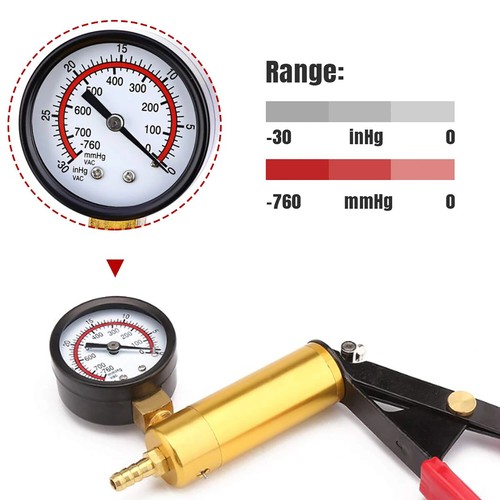 Car Hand Held Vacuum Pressure Pump Tester Set Brake Fluid Bleeder Bleeding Tool - Picture 14 of 17