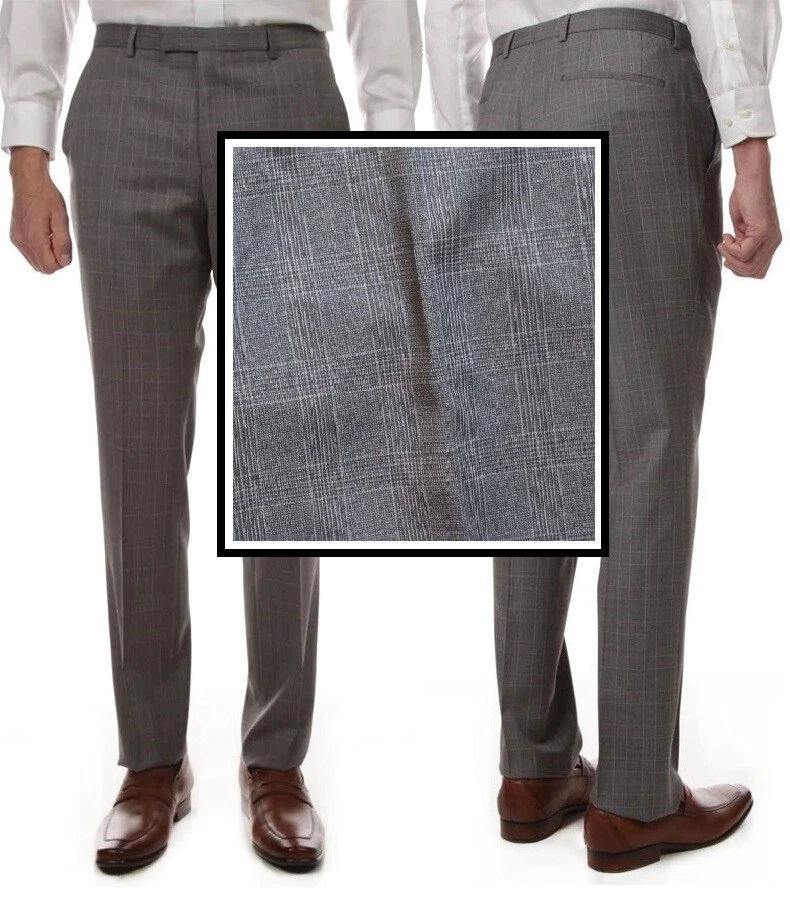 NWT HUGO (Hugo Boss Red Label By Hugo Boss) Checked Wool Dress Pant 38R(US)