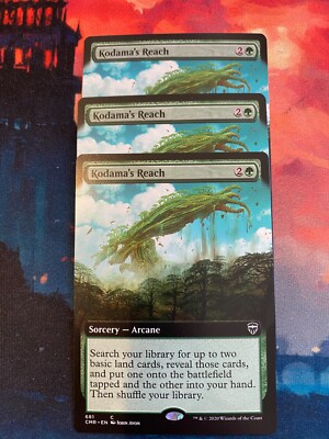 MTG Commander Legends Kodamas Reach Extended Art x 3