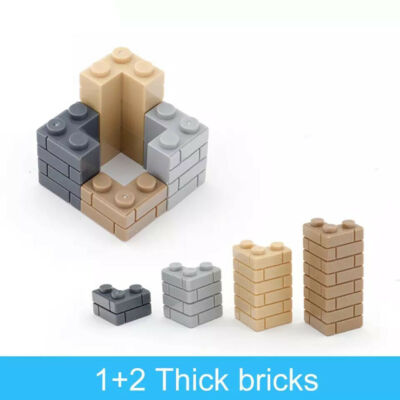 10 Stück Klemmbausteine Ecke 2x2 Winkel Mauerstein für Marken Kompatibel - NEU