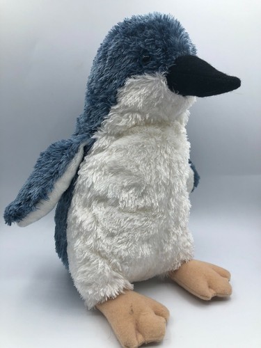 stuffed blue penguin