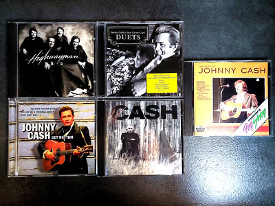 JOHNNY CASH - 5 x CD - Sammlung - Highwayman - Unchained - Best Of . . .