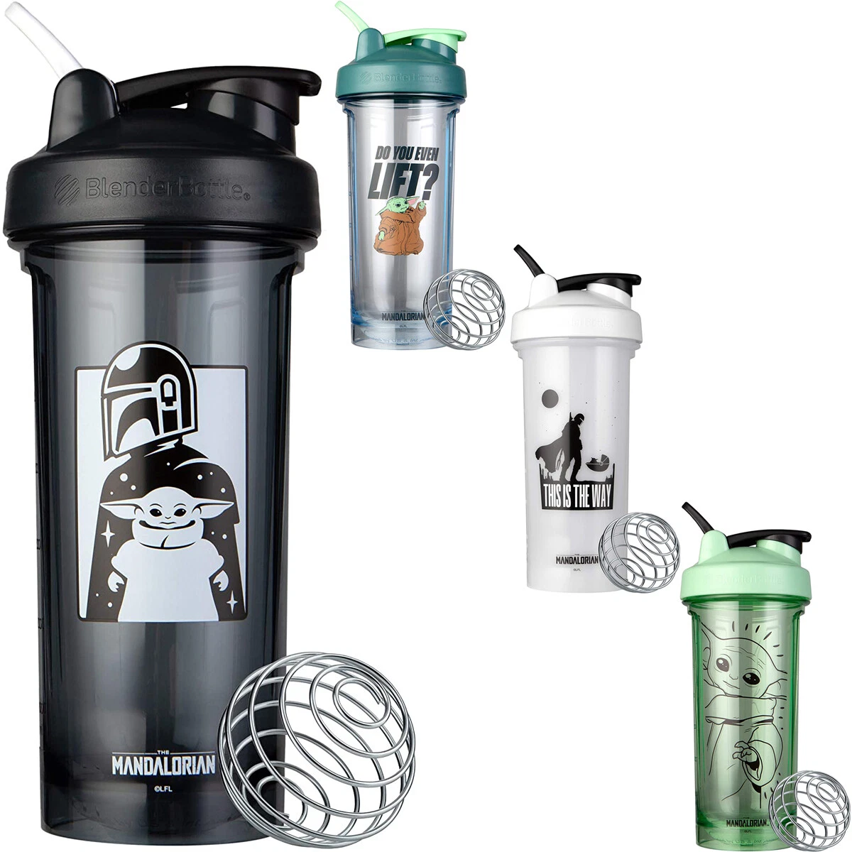 Blender Bottle The Mandalorian Pro Series 28 oz. Shaker Cup - Do You Even Lift?