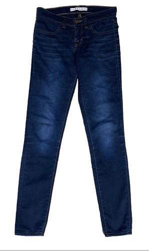 Pantalones de mezclilla para mujer J Brand lavado oscuro pierna ajustada elástica 25 Palace - Imagen 20 de 20