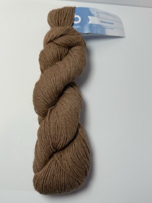 Cloudborn Fibers Alpaca Sport Yarn Hank Camel Heather 100% Super Fine Alpaca