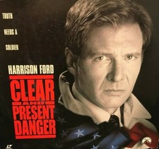 Laserdisc Clear and Present Danger Starring Harrison Ford