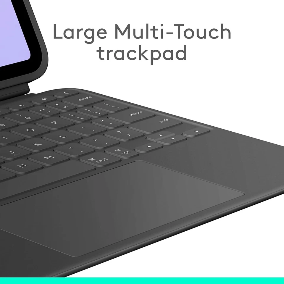 Logitech Combo Touch iPad Pro 11-inch Keyboard Case, Detachable Keyboard * Black - Image 4 of 4