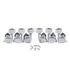 Set Right Handed Electric Guitar Tuning Pegs Machine Heads 6R Tuners Keys Chrome