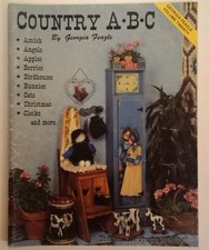 Country A B C By G. Feazle Decorative Painting Folk Art Tole Book VTG 80's RARE 