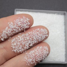 45 Gram White Glass Crushed Chips Irregular Shape Nail Art Tips  Storage Box