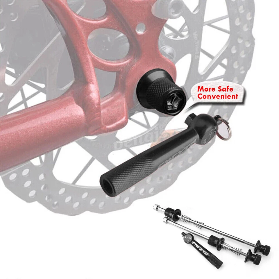 FMFXTR Fahrrad Schnellspanner Set Vorder und Hinterrad Schnellspannset Rennrad - Bild 4 von 4