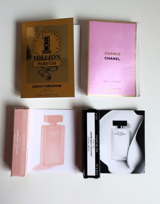 4 x Parfumproben Chanel Million paco rabanne rodriguez Muttertag Geschenk