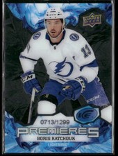 2021-22 Upper Deck Ice #163 Boris Katchouk Tampa Bay Lightning Rookie Card. rookie card picture