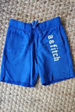 Abercrombie Kids Boys Blue Cotton Blend Shorts Drawstring Size L