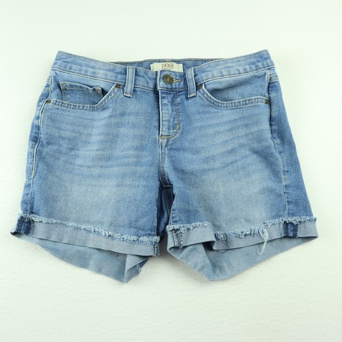 Blue Denim Cuffed Boho Short 