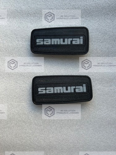 Pair of 2 Suzuki Samurai Frieze Logo Side Plates - Picture 2 of 7