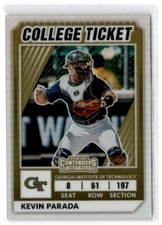 2022 ELITE EXTRA EDITION COLLEGE TICKETS OPTIC HOLO KEVIN PARADA GEORGIA TECH