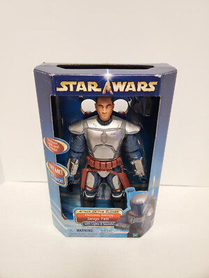 STAR WARS Attack Of The Clones ELECTRONIC JANGO FETT 12 INCH NEW SEALED