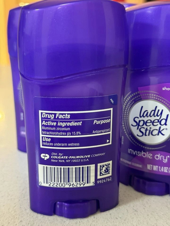 Lady Speed Stick 止汗隐形干洗淋浴新鲜 5PK X 1.4 盎司有效期至 7/26 — 第 3/4 张图片