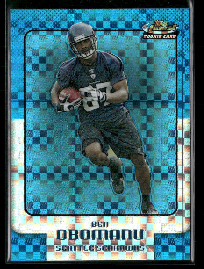 2006 Finest - Green Refractors #22 Ben Obomanu Blue Xfractors #/150