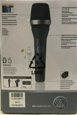 AKG - D5 - Handheld Supercardioid Dynamic Vocal Microphone | eBay