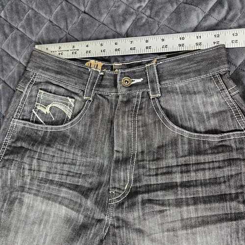 Makaveli Branded Zippered Fly Baggy Relaxed Fit Denim Shorts Men’s Adult 14 - Picture 3 of 8