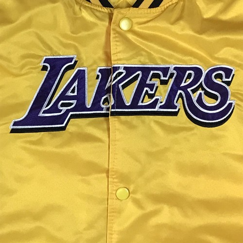 Ultra Game NBA Los Angeles Lakers Herren Yellow Satin Bomber Jacket Gr. XL NEU - Bild 3 von 9