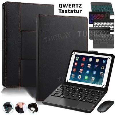 QWERTZ Bluetooth-Tastatur Maus Hülle Für Lenovo Tab P10 P11 M10 HD M10 Plus E10