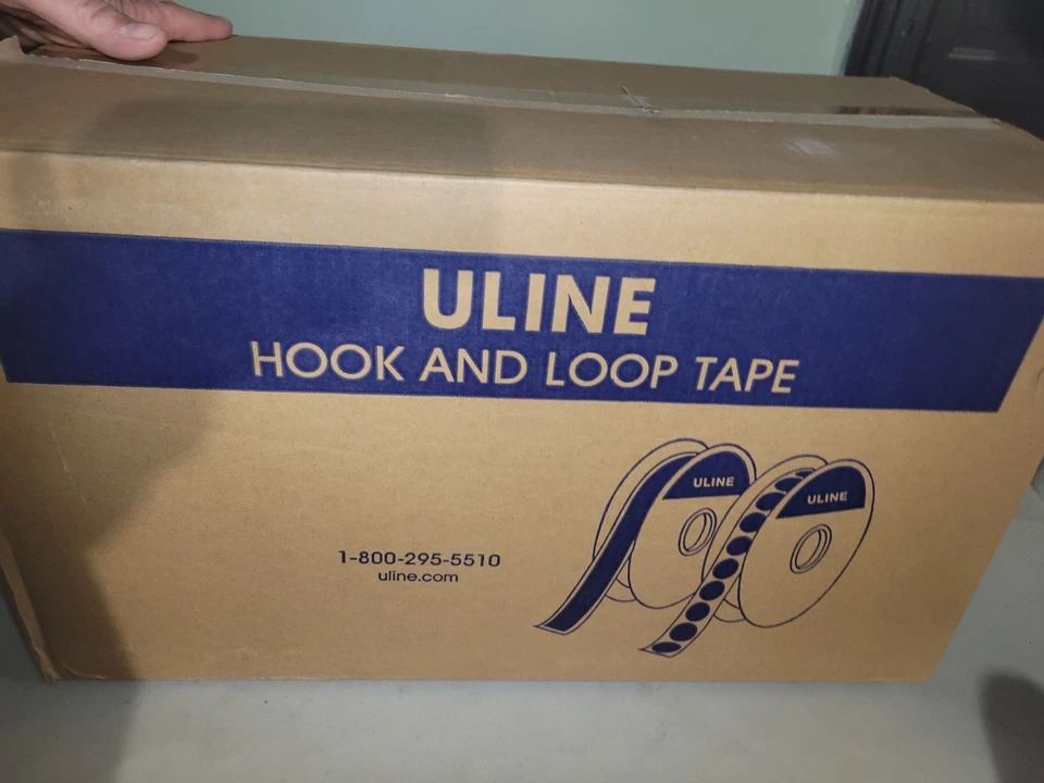 Uline Hook and Loop Tape S-13616 Black Case Of 24 - Image 2 of 3