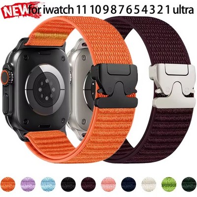 Nylon Sport Loop Armband für Apple Watch Series 11 10 9 8 7 6 5 4 3 2 SE Ultra 3