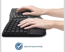 Kensington Pro Fit Ergo Wireless Keyboard English QWERTY Black K75400A