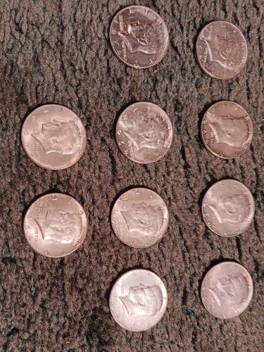 Lot Of 10 1964 P Uncirculated Kennedy Half Dollars