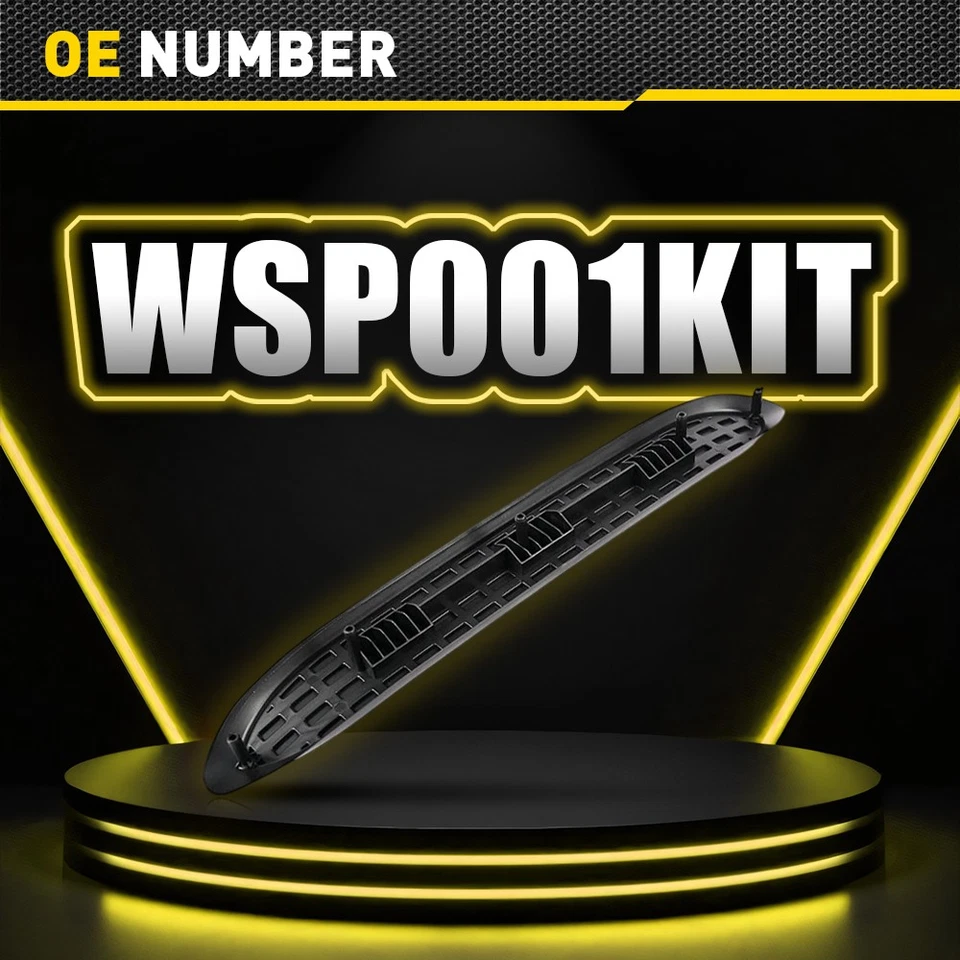 Repuesto de almohadillas de escalón negras universales para camión con barras Nerf redondas de 3" 1-5SET Foto 2 de 4