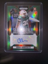 ANDRES BORREGALES 2025 PRIZM DRAFT PICKS ROOKIE GREEN PRIZM AUTOGRAPH! RC!