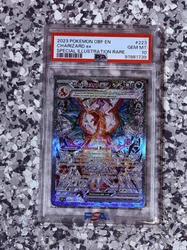 Pokemon TCG - Charizard ex #223/197 - Obsidian Flames - PSA 10 - GEM MINT