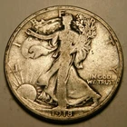 1918 P Walking Liberty Half Dollar 90% Silver VG-F   "As Pictured - Not Cleaned"