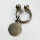 Tiffany & Co. 925 Sterling Silver Keychain 10.1g Vintage 1” Ring Plus Charm