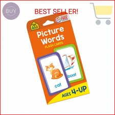 School Zone Picture Words Flash Cards: 56 Cards, Preschool, Kindergarten, Phonic