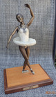 SIGNED JILL BALLERINA 1989 LTD ED BRONZE SCULPTURE 1/21 BY EP DALDOS AFTER DEGAS — photo 1