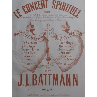 BATTMANN J. L. Noël Chant Orgue ou Harmonium ca1880 - Photo 1/4