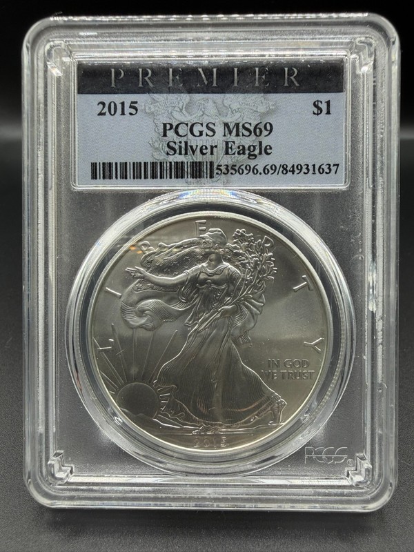 American Silver Eagle PCGS MS69 2015 Premier Strike