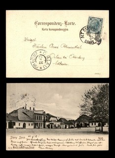 Mayfairstamps Austria 1908 Alt Sandec to Orlau Buildings Postcard ccb_44833