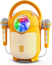 Kids Karaoke Machine with 2 Microphones, Karaoke Microphone Speaker with...