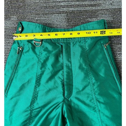 Vintage Descente 2 Piece Ski Suit Mens Jacket M Pants 30 Teal Colorblock 80s 90s image 17