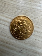 Gold half sovereign 1907 - good condition